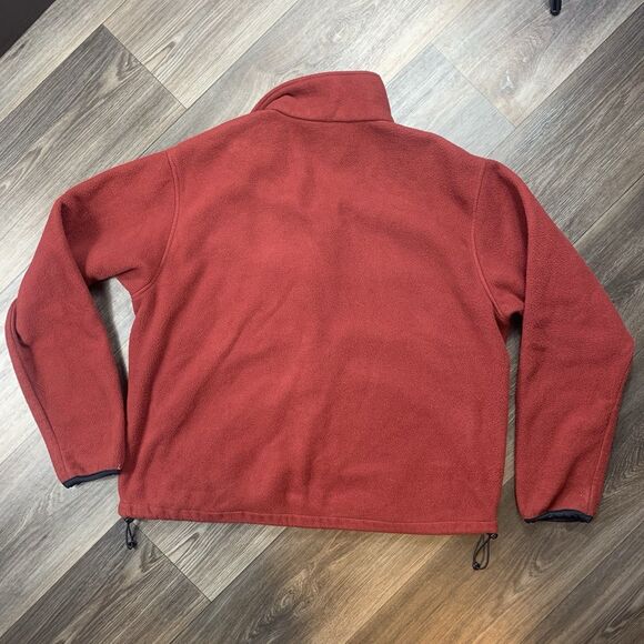Woolrich Men’s Size Large Red Full Zip Fleece Jacket - Picture 6 of 6